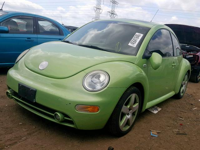 3VWCD21C93M411644 - 2003 VOLKSWAGEN NEW BEETLE მწვანე ფოტო 2