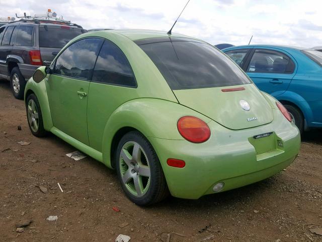 3VWCD21C93M411644 - 2003 VOLKSWAGEN NEW BEETLE მწვანე ფოტო 3
