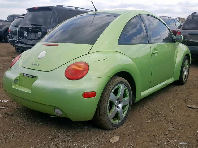 3VWCD21C93M411644 - 2003 VOLKSWAGEN NEW BEETLE მწვანე ფოტო 4