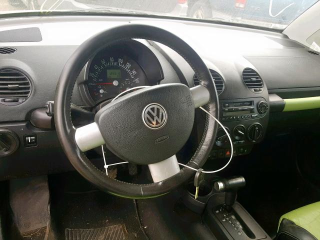 3VWCD21C93M411644 - 2003 VOLKSWAGEN NEW BEETLE მწვანე ფოტო 9