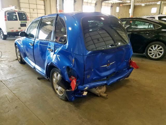 3C4FY58BX3T616074 - 2003 CHRYSLER PT CRUISER BLUE photo 3