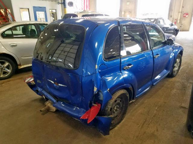 3C4FY58BX3T616074 - 2003 CHRYSLER PT CRUISER BLUE photo 4