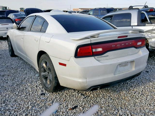 2C3CDXHG9DH611811 - 2013 DODGE CHARGER SX WHITE photo 3