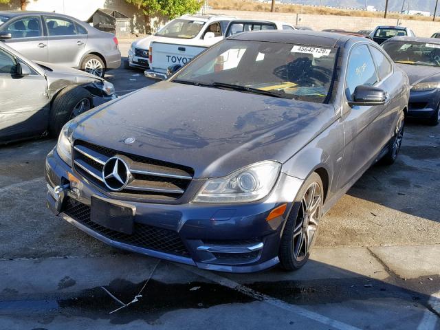 WDDGJ4HB2DG064164 - 2013 MERCEDES-BENZ C 250 GRAY photo 2