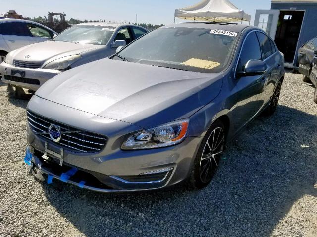 YV1612TK2G2393475 - 2016 VOLVO S60 PREMIE GRAY photo 2