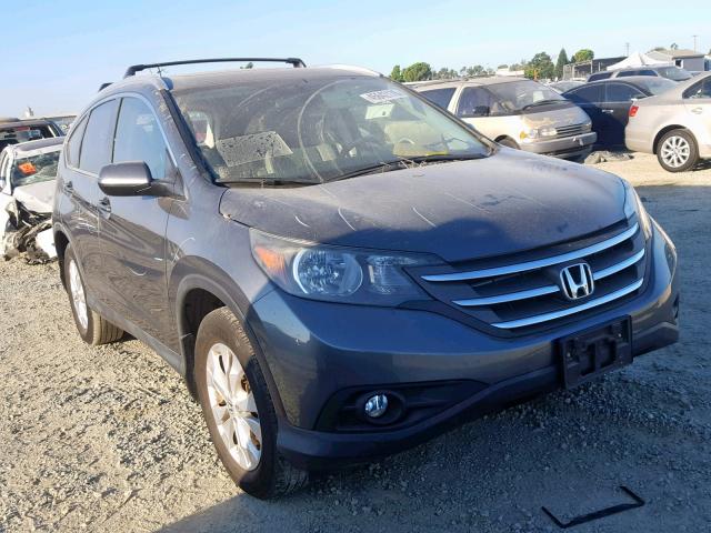 JHLRM4H71CC028755 - 2012 HONDA CR-V EXL GRAY photo 1