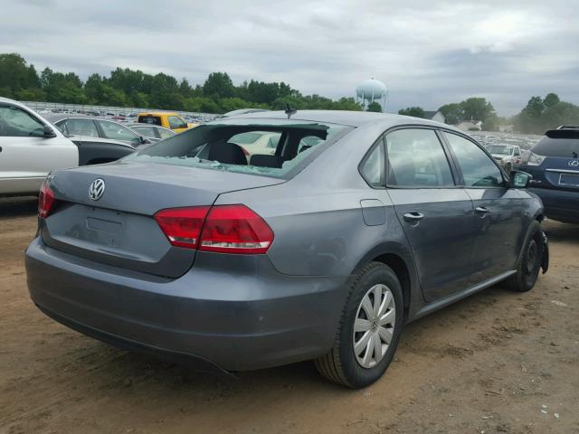 1VWAP7A36CC079885 - 2012 VOLKSWAGEN PASSAT S GRAY photo 4