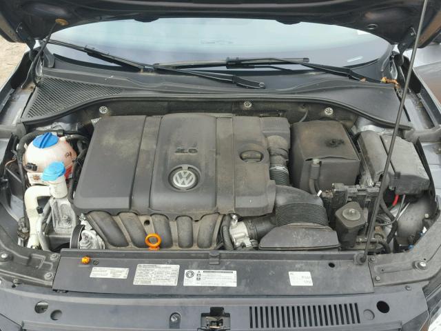 1VWAP7A36CC079885 - 2012 VOLKSWAGEN PASSAT S GRAY photo 7