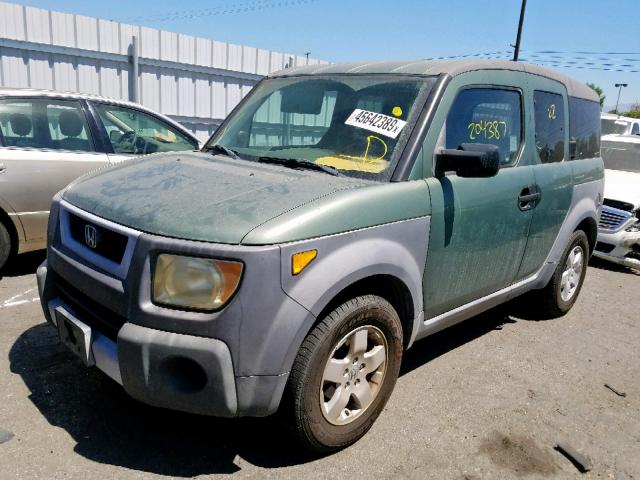 5J6YH18553L019920 - 2003 HONDA ELEMENT EX GREEN photo 2