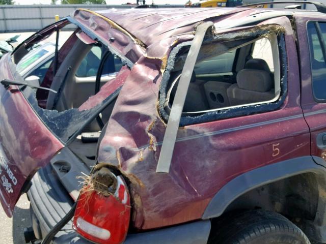 1D4HR38N73F527211 - 2003 DODGE DURANGO SP BURGUNDY photo 9