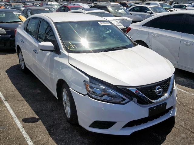 3N1AB7AP8JY227577 - 2018 NISSAN SENTRA S WHITE photo 1