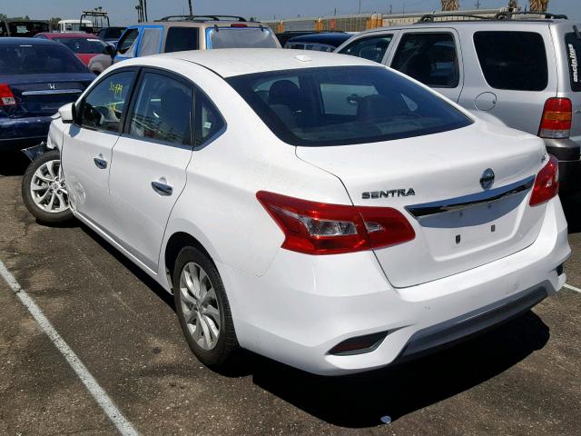 3N1AB7AP8JY227577 - 2018 NISSAN SENTRA S WHITE photo 3