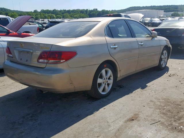 JTHBA30G655079770 - 2005 LEXUS ES 330 GOLD photo 4