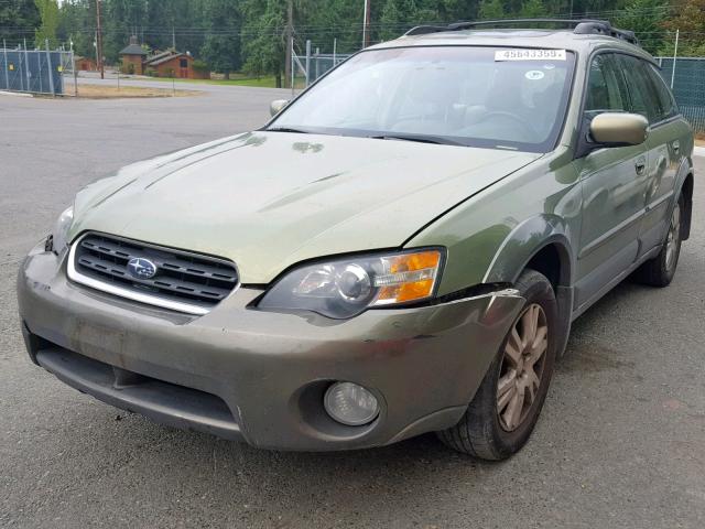 4S4BP62C457361921 - 2005 SUBARU LEGACY OUT GREEN photo 2