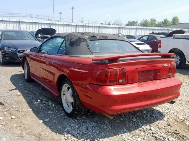 1FAFP45X6WF197478 - 1998 FORD MUSTANG GT RED photo 3