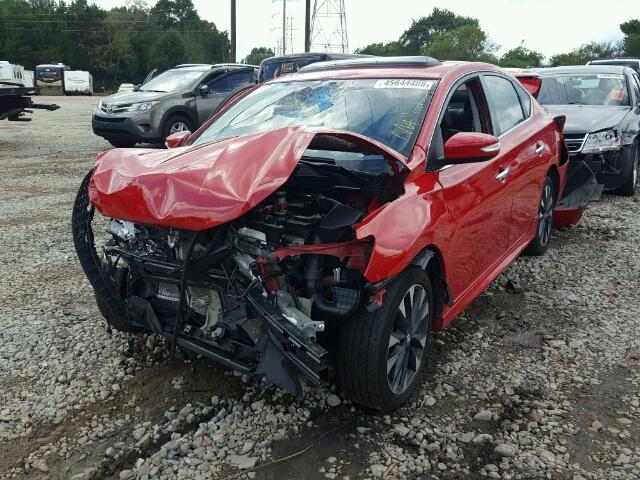 3N1CB7AP4HY234450 - 2017 NISSAN SENTRA SR RED photo 2