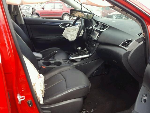 3N1CB7AP4HY234450 - 2017 NISSAN SENTRA SR RED photo 5