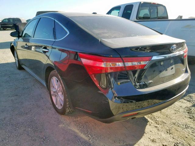 4T1BK1EBXEU115378 - 2014 TOYOTA AVALON BAS BLACK photo 3