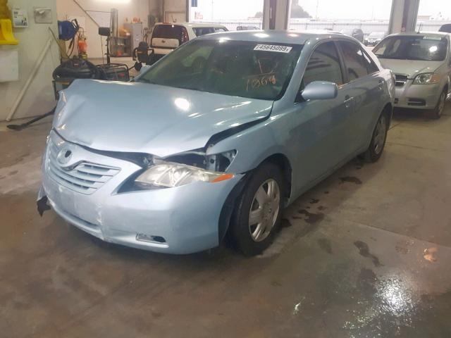 4T1BE46K99U831069 - 2009 TOYOTA CAMRY BASE BLUE photo 2