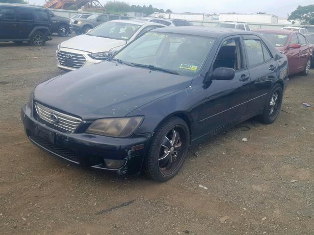 JTHBD182410014668 - 2001 LEXUS IS 300 BLACK photo 2