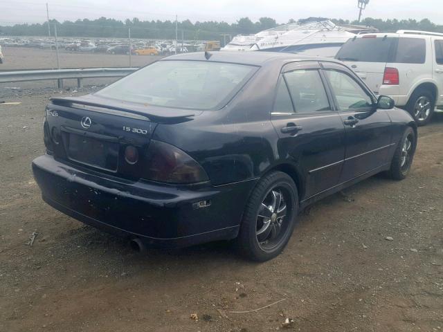 JTHBD182410014668 - 2001 LEXUS IS 300 BLACK photo 4