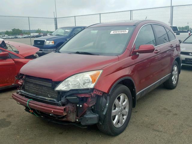 5J6RE48777L004115 - 2007 HONDA CR-V EXL RED photo 2