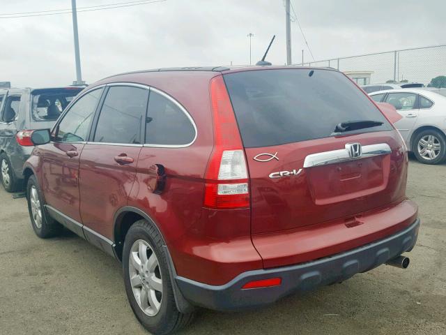 5J6RE48777L004115 - 2007 HONDA CR-V EXL RED photo 3