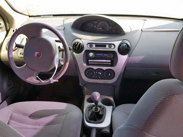 1G8AZ52F63Z123224 - 2003 SATURN ION LEVEL SILVER photo 9