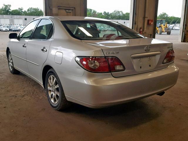 JTHBF30G530121700 - 2003 LEXUS ES 300 SILVER photo 3