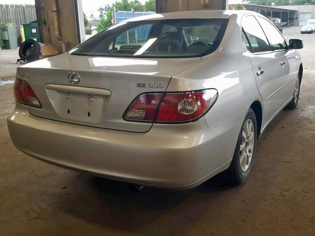 JTHBF30G530121700 - 2003 LEXUS ES 300 SILVER photo 4