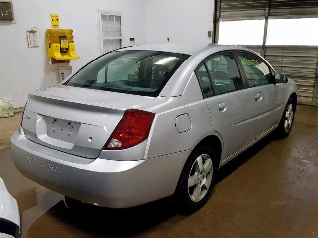 1G8AJ52FX4Z154307 - 2004 SATURN ION LEVEL SILVER photo 4