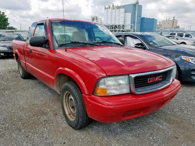 1GTCS19X338277891 - 2003 GMC SONOMA RED photo 1