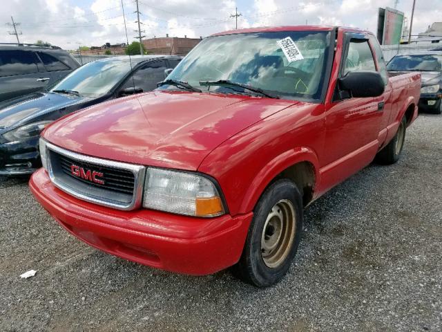 1GTCS19X338277891 - 2003 GMC SONOMA RED photo 2