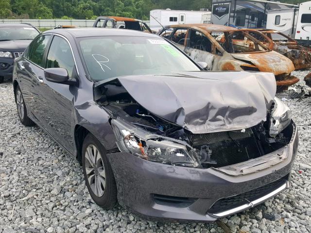 1HGCR2F38FA045739 - 2015 HONDA ACCORD LX GRAY photo 1