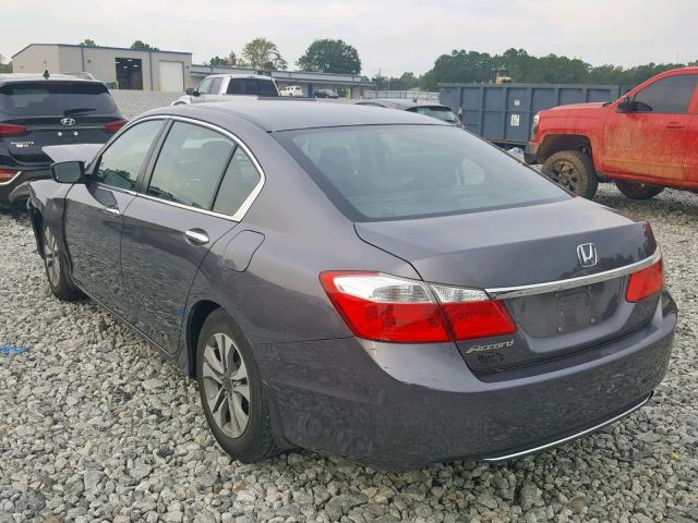 1HGCR2F38FA045739 - 2015 HONDA ACCORD LX GRAY photo 3