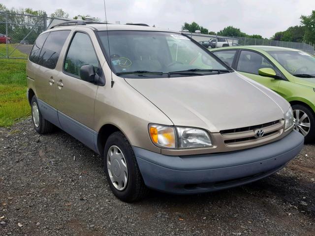 4T3ZF13C9YU204305 - 2000 TOYOTA SIENNA LE BEIGE photo 1