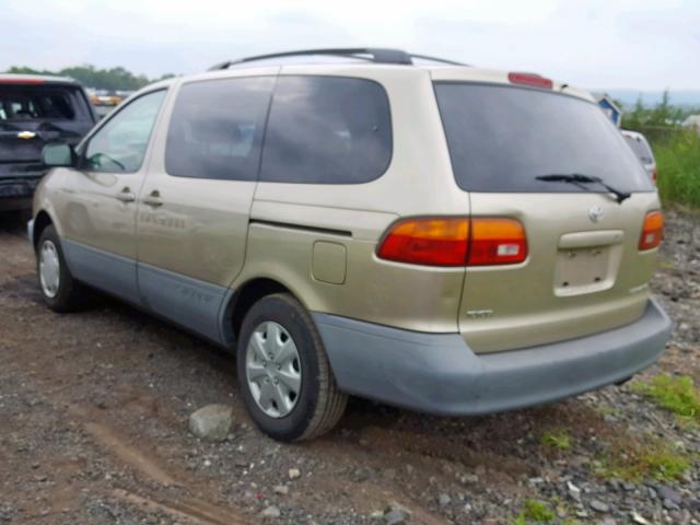 4T3ZF13C9YU204305 - 2000 TOYOTA SIENNA LE BEIGE photo 3