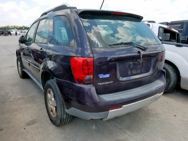 2CKDL63F076002787 - 2007 PONTIAC TORRENT PURPLE photo 3