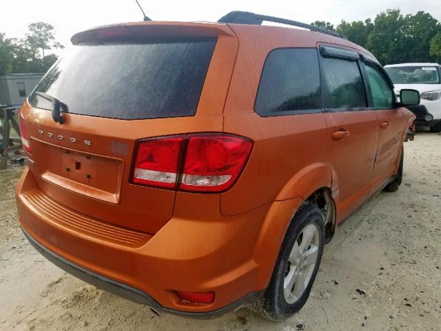 3D4PG1FG2BT554766 - 2011 DODGE JOURNEY MA ORANGE photo 4