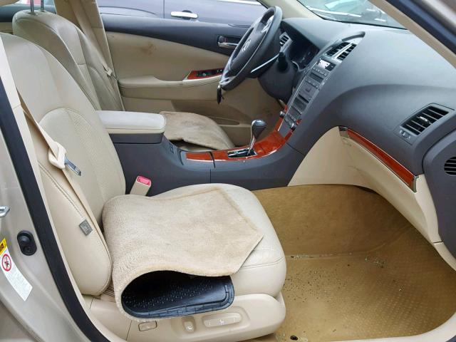 JTHBK1EG3A2407409 - 2010 LEXUS ES 350 TAN photo 5