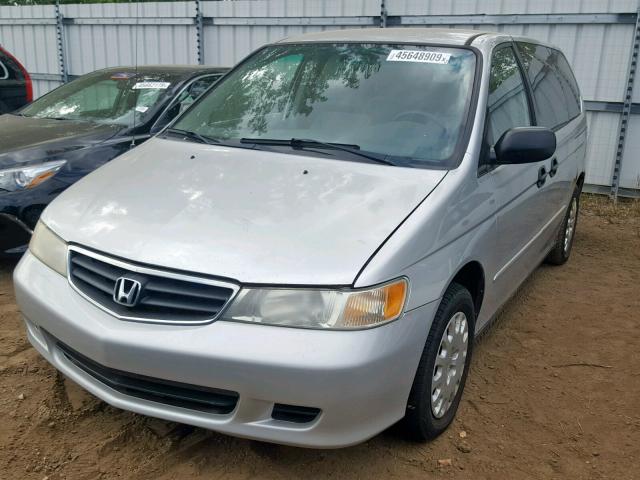 5FNRL18542B052157 - 2002 HONDA ODYSSEY LX SILVER photo 2