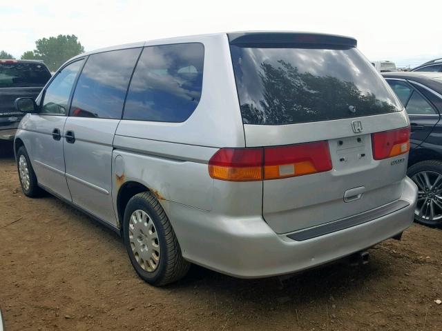 5FNRL18542B052157 - 2002 HONDA ODYSSEY LX SILVER photo 3