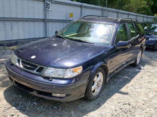 YS3EF58Z213025026 - 2001 SAAB 9-5 SE BLUE photo 2