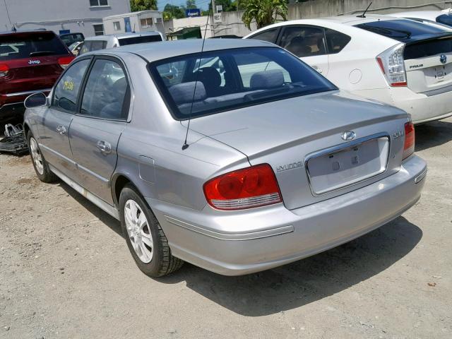 KMHWF25S55A114894 - 2005 HYUNDAI SONATA GL SILVER photo 3