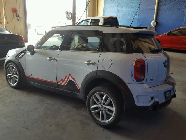 WMWZC5C54CWL55965 - 2012 MINI COOPER S C WHITE photo 3