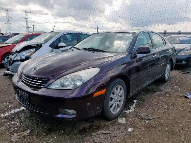 JTHBF30G220083065 - 2002 LEXUS ES 300 MAROON photo 2