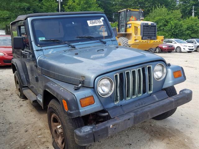 1J4FY29P8VP547413 - 1997 JEEP WRANGLER / BLUE photo 1