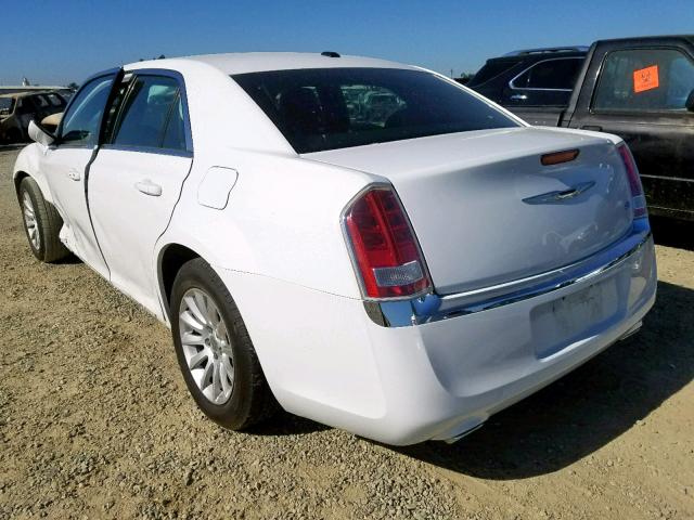 2C3CCAAG6DH699324 - 2013 CHRYSLER 300 WHITE photo 3