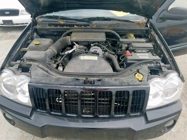 1J8GS48K97C689768 - 2007 JEEP GRAND CHER BLACK photo 7