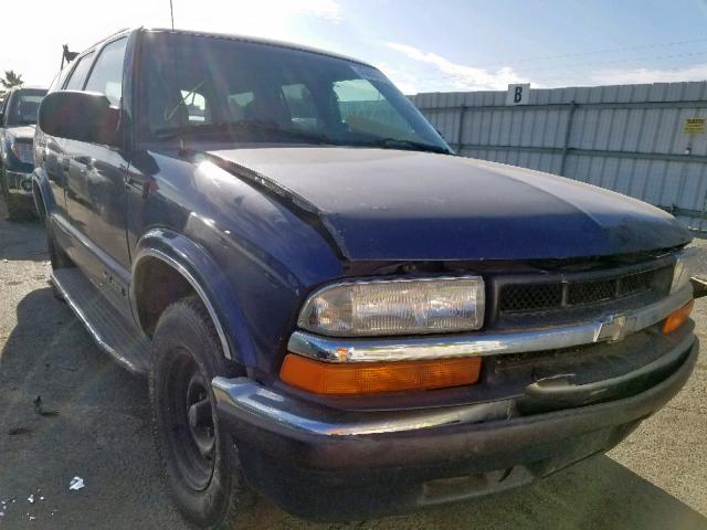 1GNCS13W91K225916 - 2001 CHEVROLET BLAZER BLUE photo 1